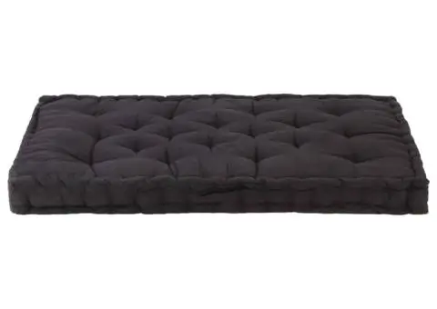 Pernă podea canapea din paleți, negru, 120 x 80 x 10 cm bumbac - 3/5