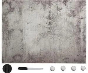 vidaXL Tablă magnetică de perete, 80 x 60 cm, sticlă