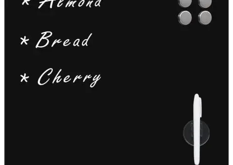 Tablă magnetică de perete, 40 x 40 cm, sticlă - 1/5