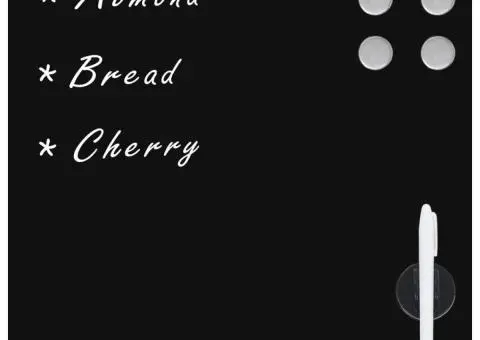 Tablă magnetică de perete, 40 x 40 cm, sticlă - 2/5