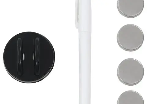 Tablă magnetică de perete, 40 x 40 cm, sticlă - 4/5