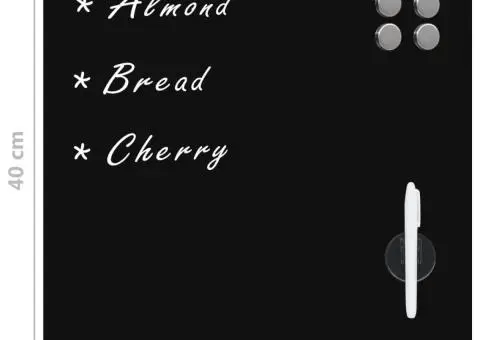 Tablă magnetică de perete, 40 x 40 cm, sticlă - 5/5