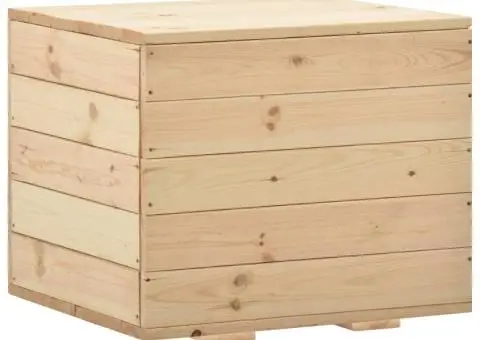 Ladă de depozitare, 60 x 54 x 50,7 cm, lemn masiv de pin - 1/5