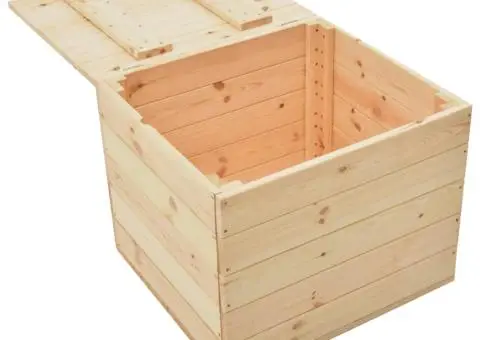 Ladă de depozitare, 60 x 54 x 50,7 cm, lemn masiv de pin - 3/5