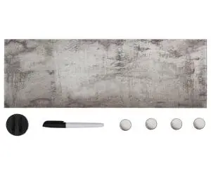 vidaXL Tablă magnetică de perete, 60 x 20 cm, sticlă