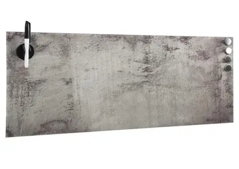 Tablă magnetică de perete, 60 x 20 cm, sticlă - 2/5
