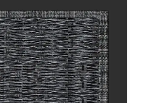 Canapea de colț modulară cu cotieră dreapta antracit poliratan - 5/5