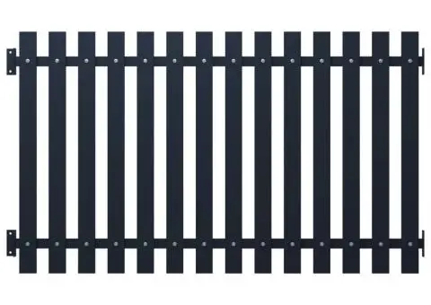 Panou de gard antracit 170,5 x 150 cm oțel vopsit electrostatic - 1/4