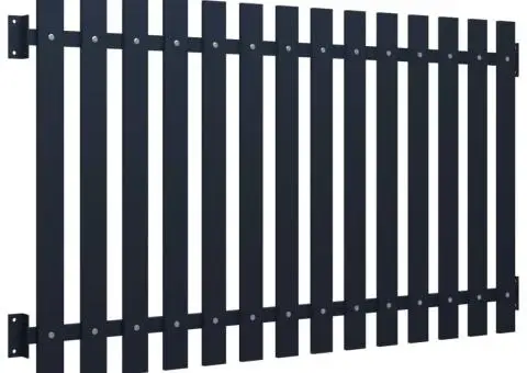 Panou de gard antracit 170,5 x 150 cm oțel vopsit electrostatic - 2/4