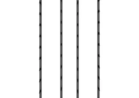 Suporturi sticle de vin de perete 48 sticle 2 buc. negru fier - 2/5