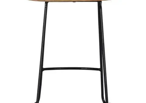 Scaune de bar Gavin, 2 buc., lemn masiv de mango - 4/5