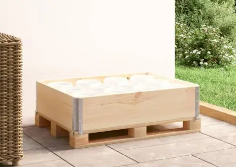 Ramă pentru paleți, 60 x 80 cm, lemn masiv de pin - 1/5