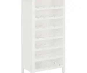 Dulap de sticle de vin, 56 x 32 x 110 cm, lemn masiv de stejar
