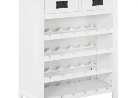 Dulap de sticle de vin, 72 x 32 x 90 cm, lemn masiv de stejar - 1/5