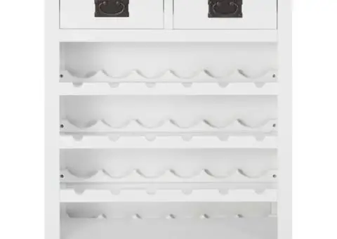 Dulap de sticle de vin, 72 x 32 x 90 cm, lemn masiv de stejar - 2/5