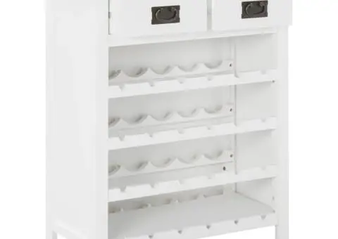 Dulap de sticle de vin, 72 x 32 x 90 cm, lemn masiv de stejar - 3/5