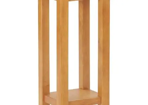 289185 Masă laterală 27x24x55 cm Lemn masiv de stejar - 1/5