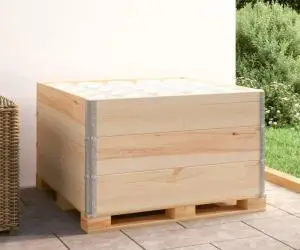 vidaXL Rame pentru paleți, 3 buc., 100 x 100 cm, lemn masiv de pin