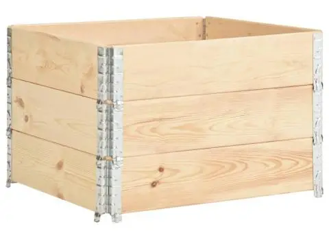 Rame pentru paleți, 3 buc., 100 x 100 cm, lemn masiv de pin - 2/5