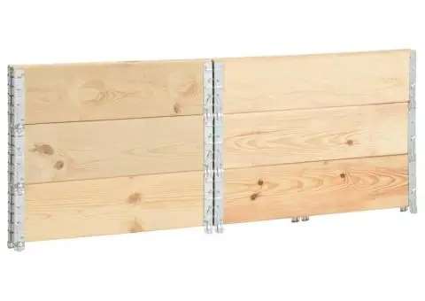 Rame pentru paleți, 3 buc., 100 x 100 cm, lemn masiv de pin - 4/5