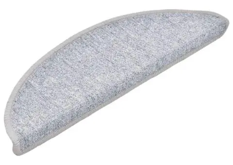 Covorașe pentru trepte scară, 15 buc., gri deschis, 56x17x3 cm - 3/5