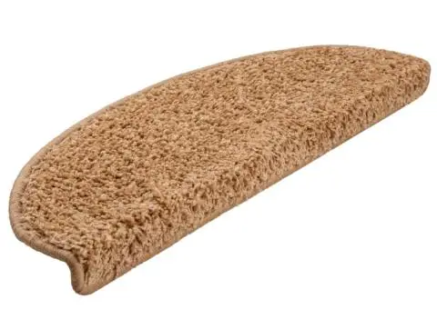 Covorașe pentru trepte scară, 15 buc., bej, 65x21x4 cm - 3/5