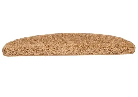 Covorașe pentru trepte scară, 15 buc., bej, 65x21x4 cm - 4/5