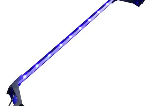 Lampă LED pentru acvariu, cu cleme, albastru/alb, 75-90 cm - 1/5