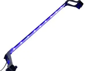 vidaXL Lampă LED pentru acvariu, cu cleme, albastru/alb, 75-90 cm
