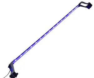 vidaXL Lampă LED pentru acvariu, cu cleme, albastru/alb, 115-130 cm