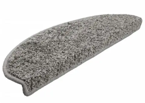 Covorașe pentru trepte scară, 15 buc., gri, 65x21x4 cm - 3/5