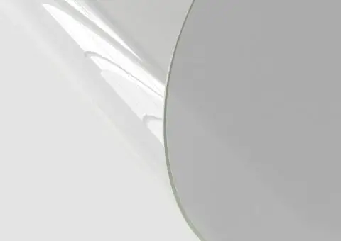 Folie de protecție masă, transparent, Ø 110 cm, PVC, 2 mm - 3/5