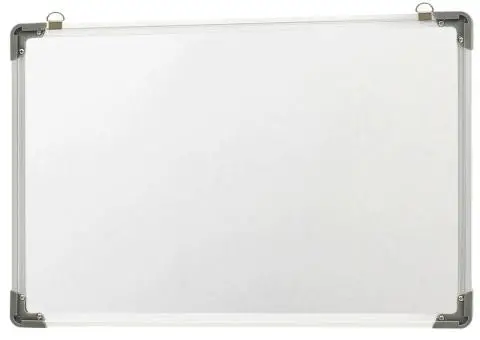 Tablă magnetică albă cu ștergere uscată 50x35 cm oțel - 4/5