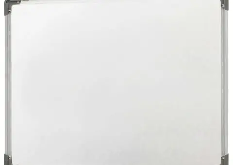 Tablă magnetică albă cu ștergere uscată 70x50 cm oțel - 4/5