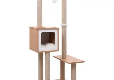 Ansamblu pentru pisici, covoraș de zgâriere din sisal, 129 cm - 1/5