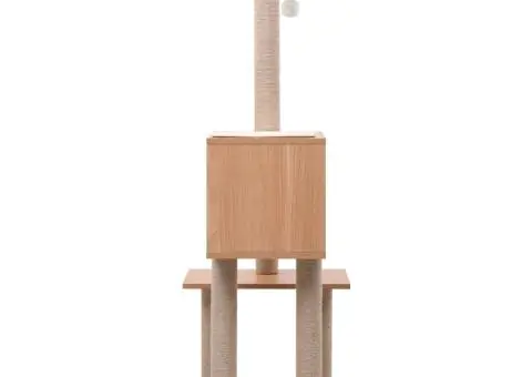 Ansamblu pentru pisici, covoraș de zgâriere din sisal, 129 cm - 3/5