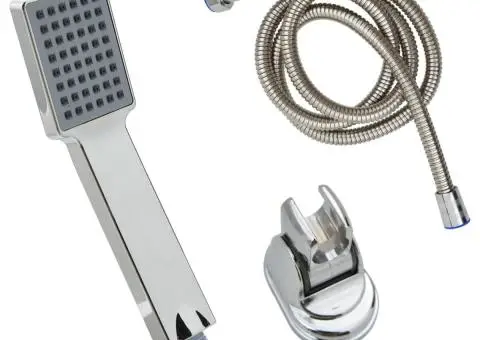Cap duș de mână cu furtun de 1,5 m, crom - 1/5