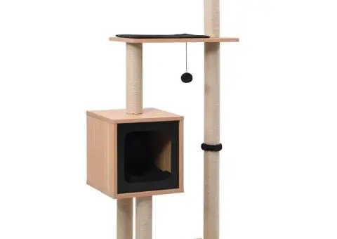 Ansamblu pentru pisici, covoraș din funie de sisal, 123 cm - 1/5