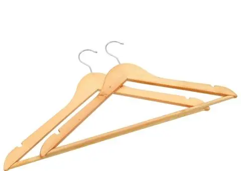 Set de umerașe anti-alunecare, 20 buc., lemn esență tare - 4/5