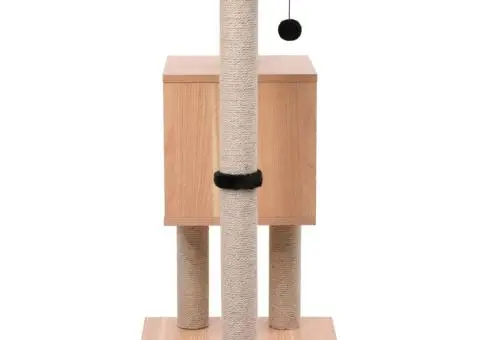 Ansamblu pentru pisici, covoraș din funie de sisal, 82 cm - 3/5