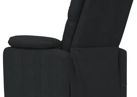 Fotoliu de masaj, negru, țesătură - 5/5