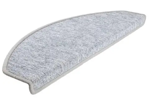 Covorașe pentru trepte scară, 15 buc., gri deschis, 65x24x4 cm - 3/5