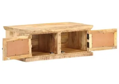 Măsuță de cafea, 90x50x35 cm, lemn masiv de mango & trestie - 2/5