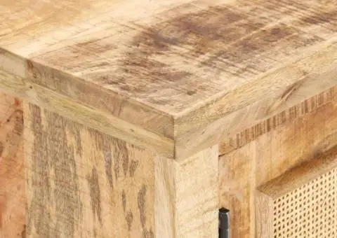 Măsuță de cafea, 90x50x35 cm, lemn masiv de mango & trestie - 5/5