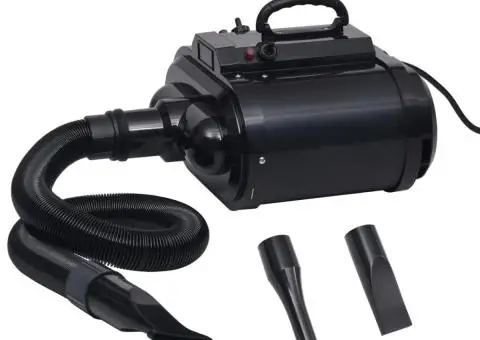 Uscător pentru animale de companie, motor dublu, negru - 1/5