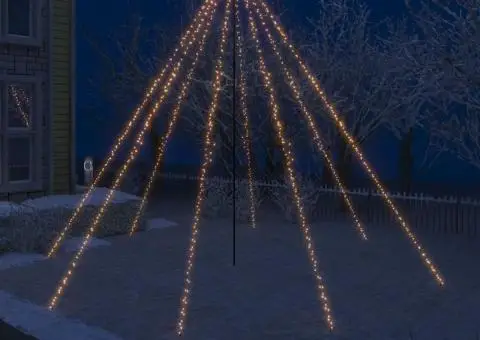 Cascadă de lumini pom Crăciun 5 m interior/exterior 800 leduri - 1/5