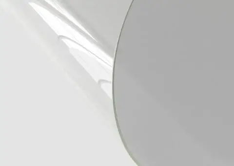Folie de protecție masă, transparent, Ø 70 cm, PVC, 2 mm - 3/5