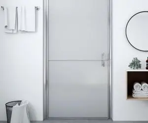 vidaXL Ușă de duș, 81 x 195 cm, sticlă securizată mată