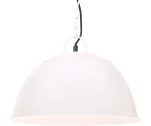 vidaXL Lustră industrială vintage, 25 W, alb, rotund, 41 cm E27