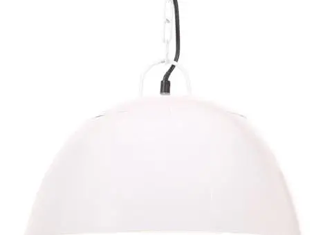 Lustră industrială vintage, 25 W, alb, rotund, 41 cm E27 - 2/5